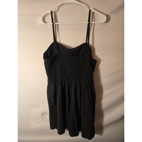 Lily Rose Black Mini Shorts Romper Jumper Womens Size Large L Sexy Sleeveless - Picture 2 of 2